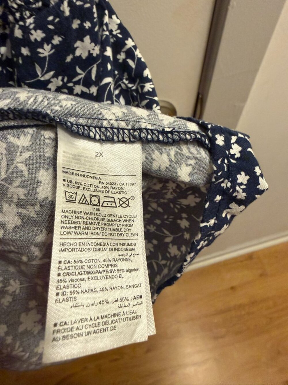 Old Navy Navy and White Dress - 2X - Picture 4 of 4